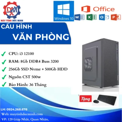 PC văn phòng i3 12100 / 8GB – 256GB